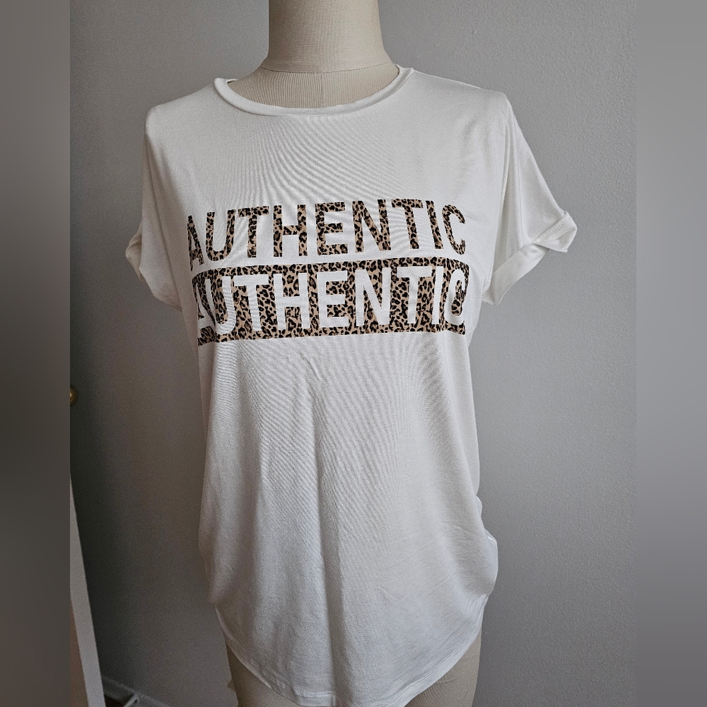 White Graphic Short Sleeve Tee